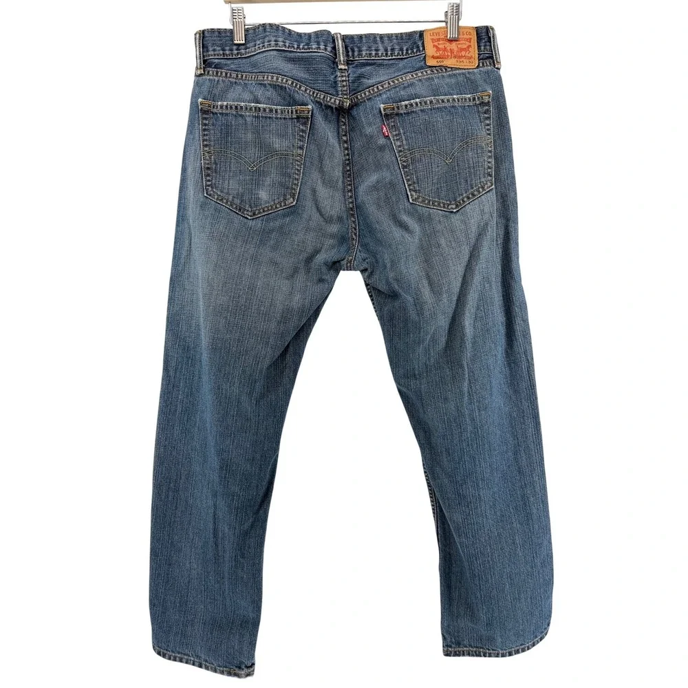 Levis 559 Relaxed Straight Leg Mens Jeans‎ 36x30 Blue Medium Wash Denim